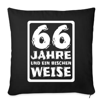 Proverb 66 - Sofa pillowcase 17,3'' x 17,3'' (45 x 45 cm) - black - Front