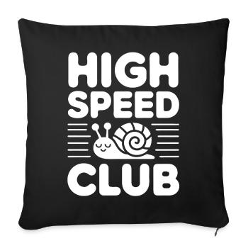 Turbo Snail Fun - Sofa pillowcase 17,3'' x 17,3'' (45 x 45 cm) - black - Front