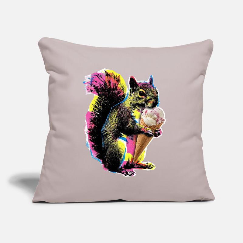 Eichhörnchen Eis Sofakissenbezug 45 x 45 cm