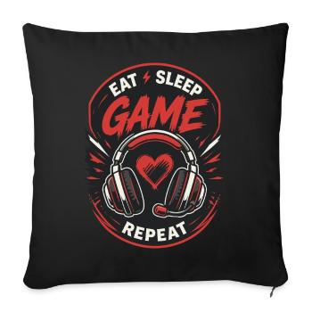 Gaming Lover Controller Design - Sofakissenbezug 45 x 45 cm - Schwarz - Vorne