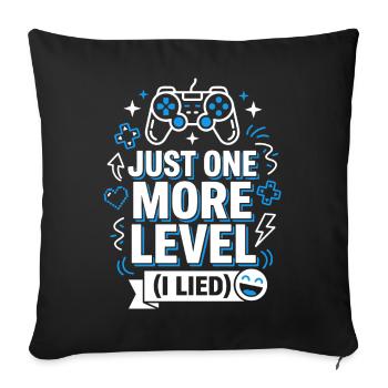 Juste un dernier niveau de gamer qui dit - Housse de coussin décorative 45 x 45 cm - noir - Devant