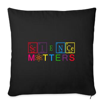 Science T shirts - Sofa pillowcase 17,3'' x 17,3'' (45 x 45 cm) - black - Front
