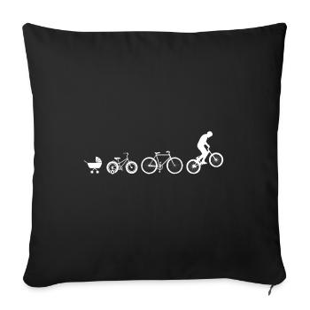 Trial Evolution Vélo Essais VTT - Housse de coussin décorative 45 x 45 cm - noir - Devant