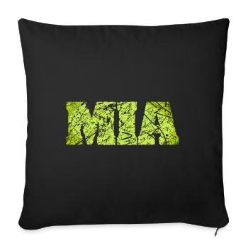 Gift Mia - Sofa pillowcase 17,3'' x 17,3'' (45 x 45 cm) - black - Front