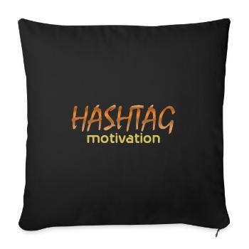 motivation - Housse de coussin décorative 45 x 45 cm - noir - Devant