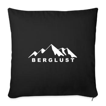 Berglust - (7) - Sofakissenbezug 45 x 45 cm - Schwarz - Vorne