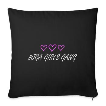 Enterrement de vie de jeune fille - Housse de coussin décorative 45 x 45 cm - noir - Devant