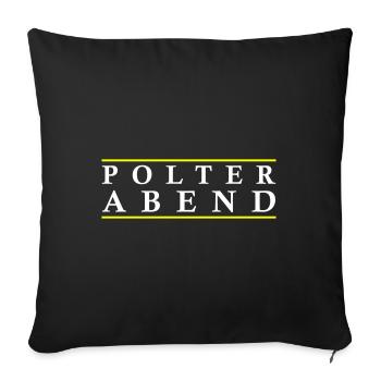 Enterrement de vie de garçon, enterrement de vie de garçon, - Housse de coussin décorative 45 x 45 cm - noir - Devant