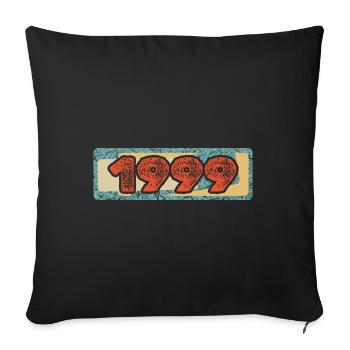 1999 - Sofa pillowcase 17,3'' x 17,3'' (45 x 45 cm) - black - Front