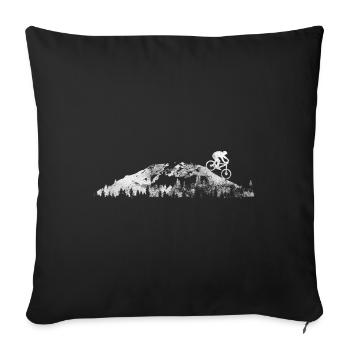 Mountain - Mountain Bike - (19) - Sofa pillowcase 17,3'' x 17,3'' (45 x 45 cm) - black - Front