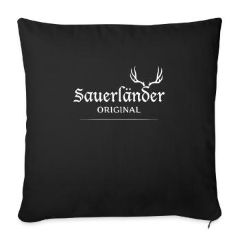Sauerland Sauerländer Original Heimatliebe - Sofakissenbezug 45 x 45 cm - Schwarz - Vorne