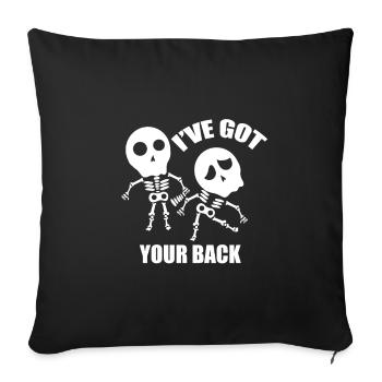 J’ai mal au dos Physio - Housse de coussin décorative 45 x 45 cm - noir - Devant