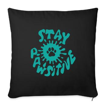 Dog Dog Lover Dog Owner Dog Lover - Sofa pillowcase 17,3'' x 17,3'' (45 x 45 cm) - black - Front