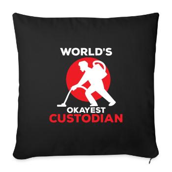 Caretaker Caretaker Facility Management - Sofa pillowcase 17,3'' x 17,3'' (45 x 45 cm) - black - Front