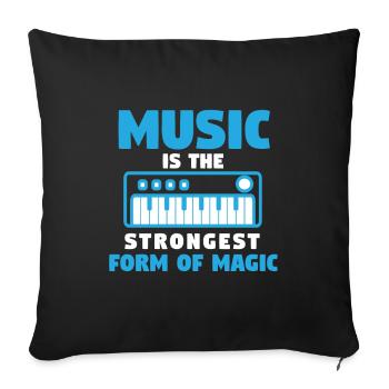Musiciens Musique Groupe de musique Musikverein Instrument - Housse de coussin décorative 45 x 45 cm - noir - Devant