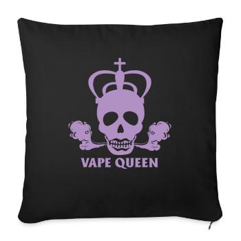 E-Cigarette E-Shisha Vapor Liquid - Sofa pillowcase 17,3'' x 17,3'' (45 x 45 cm) - black - Front