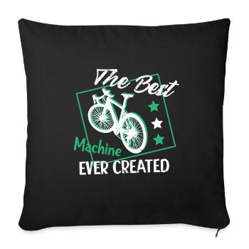 Cyclists Bicycle Biker BMX - Sofa pillowcase 17,3'' x 17,3'' (45 x 45 cm) - black - Front