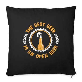 Beer Beer Drinker Party Pub Alcohol - Sofa pillowcase 17,3'' x 17,3'' (45 x 45 cm) - black - Front