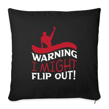 Gymnastics Gymnastics Bars Trampoline Rings Gymnast - Sofa pillowcase 17,3'' x 17,3'' (45 x 45 cm) - black - Front