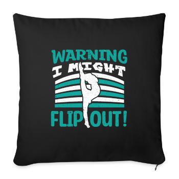 Gymnastics Gymnastics Bars Trampoline Rings Gymnast - Sofa pillowcase 17,3'' x 17,3'' (45 x 45 cm) - black - Front