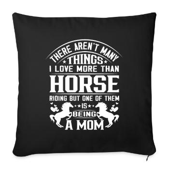 Il n’y a pas beaucoup de choses que j’aime plus que - Housse de coussin décorative 45 x 45 cm - noir - Devant