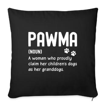 Pawma Eine Frau die stolz ist - Sofakissenbezug 45 x 45 cm - Schwarz - Vorne