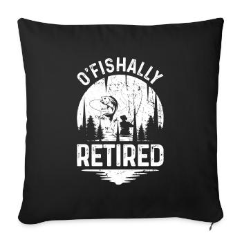 O’Fishally a pris sa retraite - Housse de coussin décorative 45 x 45 cm - noir - Devant