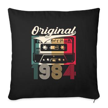 Best of May 1984 Vintage 1984 Birthday 1984 - Sofa pillowcase 17,3'' x 17,3'' (45 x 45 cm) - black - Front