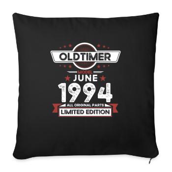 Millésime Juin 1994 Millésime 1994 30ème Anniversaire 94 - Housse de coussin décorative 45 x 45 cm - noir - Devant