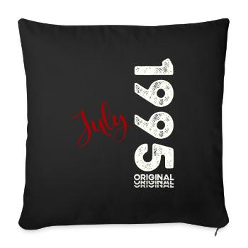 30ème Anniversaire Légendaire Juillet 1995 Millésime 1995 - Housse de coussin décorative 45 x 45 cm - noir - Devant