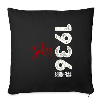 88th Birthday Original July 1936 Born 1936 - Sofa pillowcase 17,3'' x 17,3'' (45 x 45 cm) - black - Front
