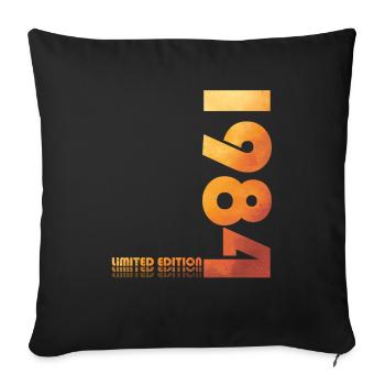 40th Birthday Original 1984 Vintage 1984 - Sofa pillowcase 17,3'' x 17,3'' (45 x 45 cm) - black - Front