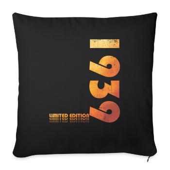 85th Birthday Legendary 1939 Vintage 1939 - Sofa pillowcase 17,3'' x 17,3'' (45 x 45 cm) - black - Front
