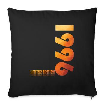 29th Birthday Original 1996 Vintage 1996 - Sofa pillowcase 17,3'' x 17,3'' (45 x 45 cm) - black - Front