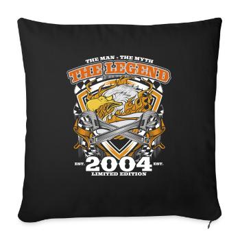 20th Birthday Original Vintage 2004 Artisan - Sofa pillowcase 17,3'' x 17,3'' (45 x 45 cm) - black - Front