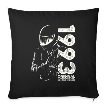 31st Birthday Vintage 1993 Motorcyclist Biker - Sofa pillowcase 17,3'' x 17,3'' (45 x 45 cm) - black - Front