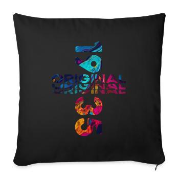 90th Birthday Year 1935 Year 1935 Original - Sofa pillowcase 17,3'' x 17,3'' (45 x 45 cm) - black - Front