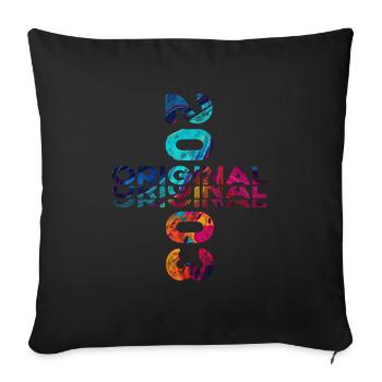 21ème Anniversaire Année 2003 Millésime 2003 Original - Housse de coussin décorative 45 x 45 cm - noir - Devant