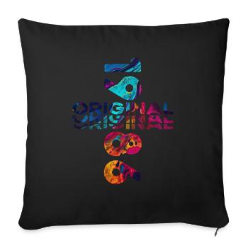 38ème Anniversaire Année 1986 Cru 1986 Original - Housse de coussin décorative 45 x 45 cm - noir - Devant