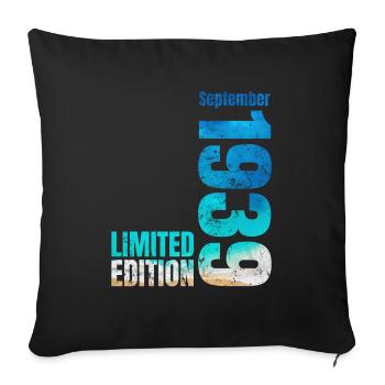 85th Birthday Original September 1939 Volume 39 - Sofa pillowcase 17,3'' x 17,3'' (45 x 45 cm) - black - Front