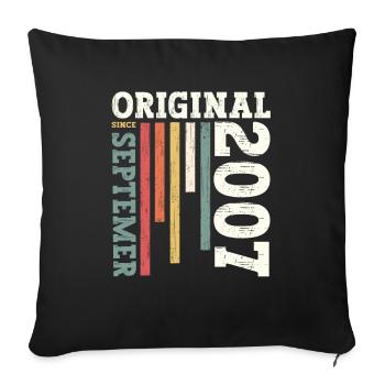 17th Birthday Legend September 2007 Volume 07 - Sofa pillowcase 17,3'' x 17,3'' (45 x 45 cm) - black - Front