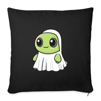 Turtle Halloween Comic Ghost - Sofa pillowcase 17,3'' x 17,3'' (45 x 45 cm) - black - Front