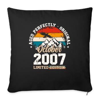 17th Birthday Legend October 2007 Volume 07 - Sofa pillowcase 17,3'' x 17,3'' (45 x 45 cm) - black - Front
