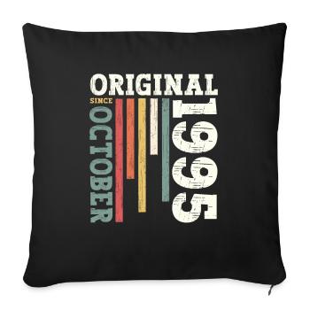 30e anniversaire Original octobre 1995 Volume 95 - Housse de coussin décorative 45 x 45 cm - noir - Devant