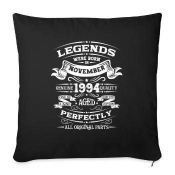 30e anniversaire Original Novembre 1994 Volume 94 - Housse de coussin décorative 45 x 45 cm - noir - Devant