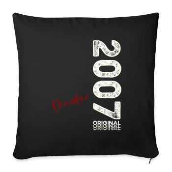 17th Birthday Legend December 2007 Volume 07 - Sofa pillowcase 17,3'' x 17,3'' (45 x 45 cm) - black - Front