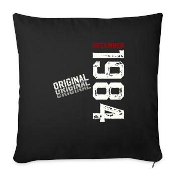 40e anniversaire Légende Décembre 1984 Volume 84 - Housse de coussin décorative 45 x 45 cm - noir - Devant