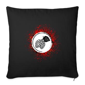 Beer Hops Tap Brewery - Sofa pillowcase 17,3'' x 17,3'' (45 x 45 cm) - black - Front