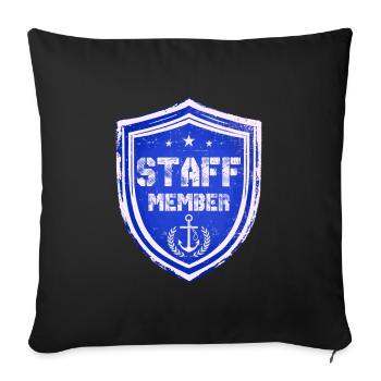 Staff Member - Sofa pillowcase 17,3'' x 17,3'' (45 x 45 cm) - black - Front