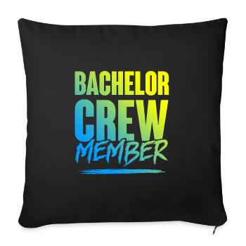 Équipage Bachelor - Housse de coussin décorative 45 x 45 cm - noir - Devant